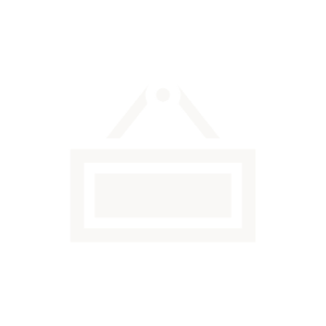 Hanging sign icon on black background.