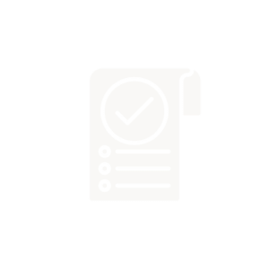 Checklist icon on black background.