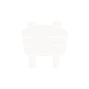 Cartoon-style wooden sign on black background.