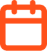 Orange calendar icon on black background.